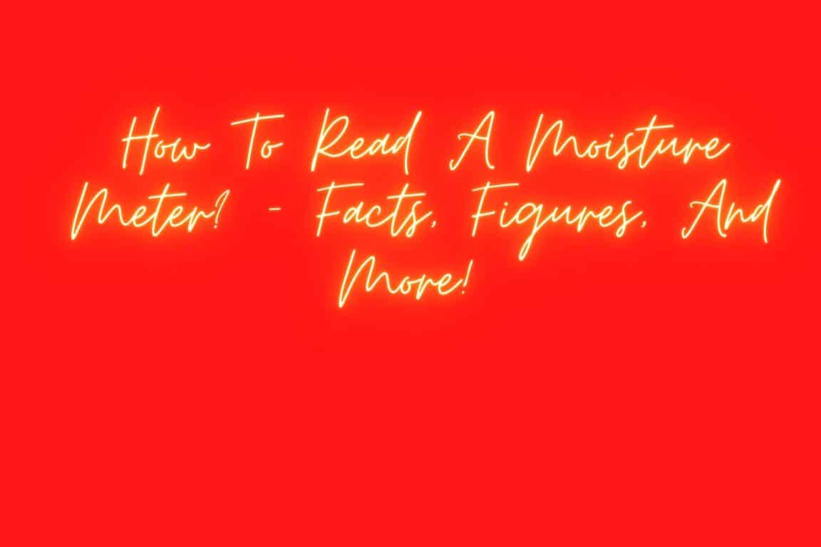 How To Read A Moisture Meter? Facts, Figures, And More! Solution Tales